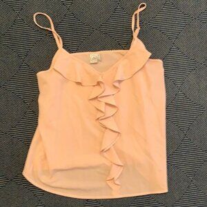 Paper Crane Tank Top Blouse Light Pink Size Medium Adjustable Straps